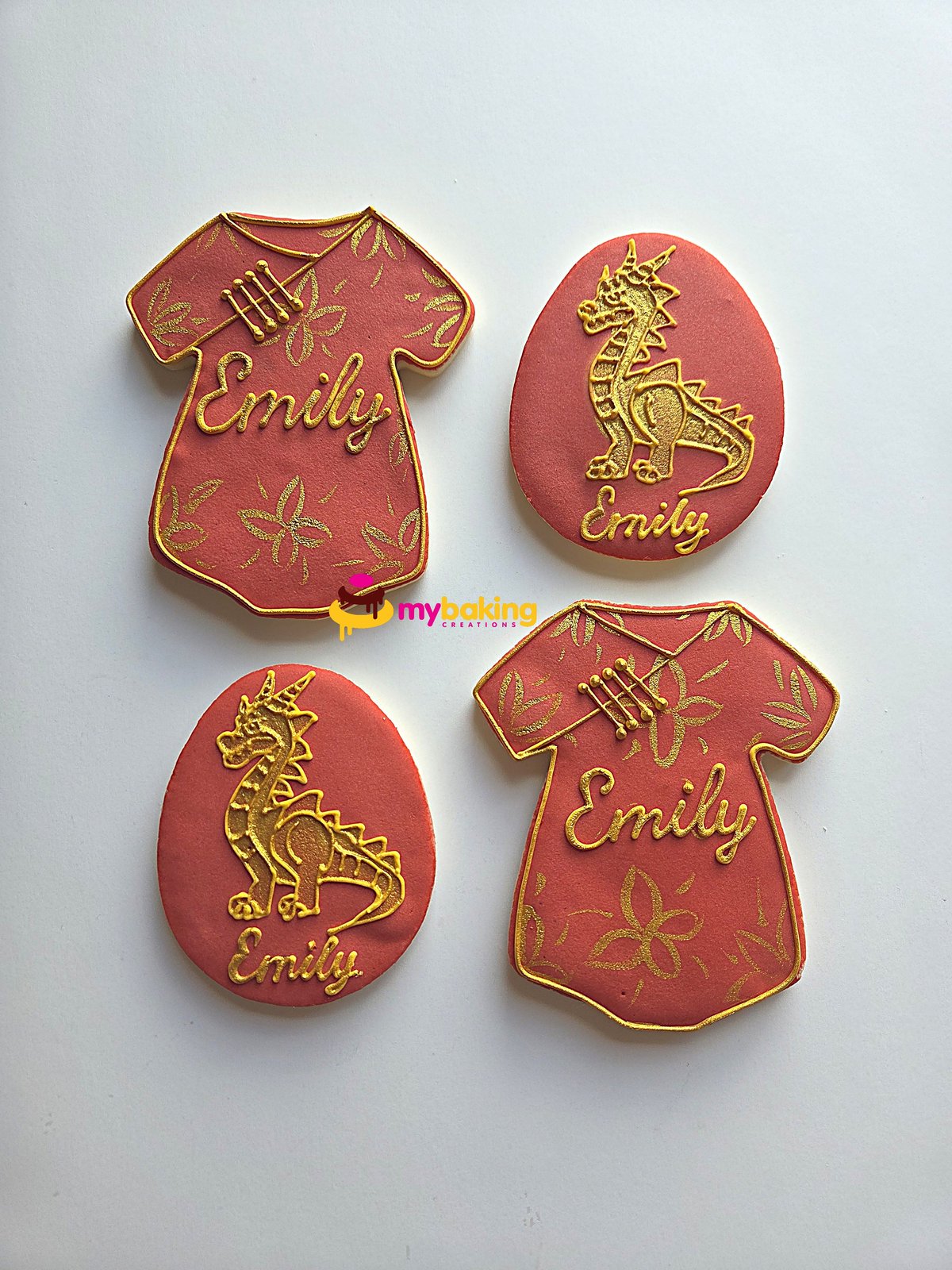 Red egg themed cookies